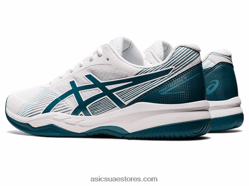 Asics أبيض / صنوبر مخملي لعبة جل 8 2N24DJ1246