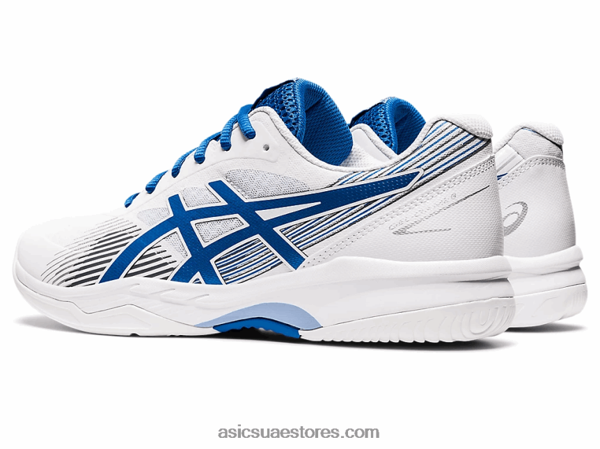 Asics محرك أبيض / بحيرة لعبة جل 8 2N24DJ1289