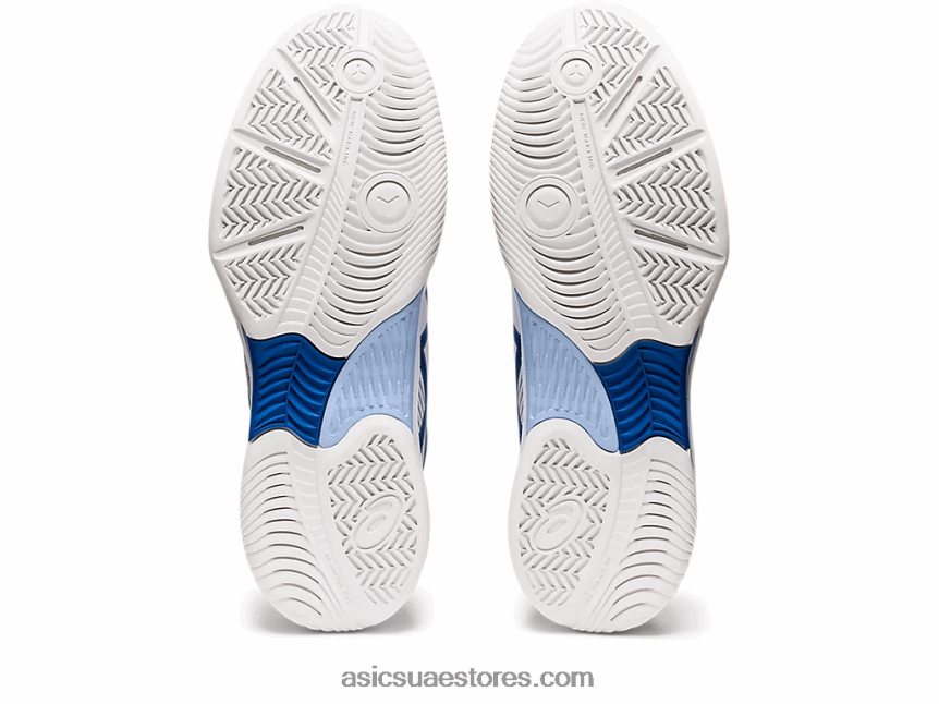 Asics محرك أبيض / بحيرة لعبة جل 8 2N24DJ1289