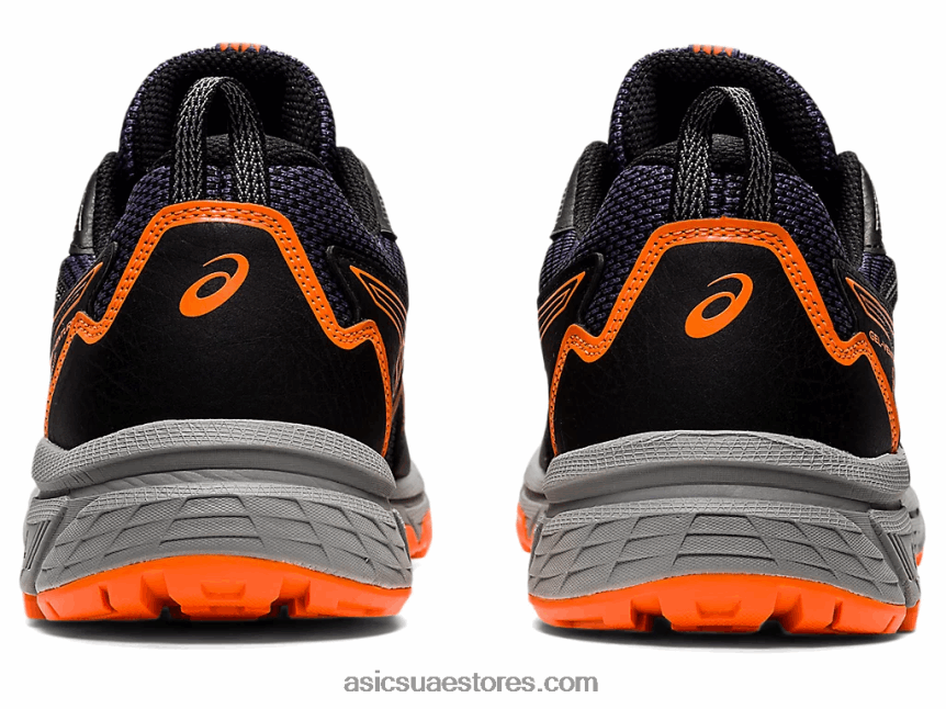 Asics أسود / برتقالي صادم جل فينشر 8 2N24DJ1490