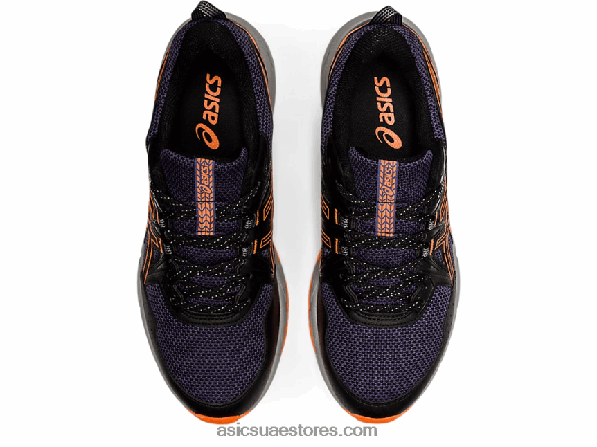 Asics أسود / برتقالي صادم جل فينشر 8 2N24DJ1490