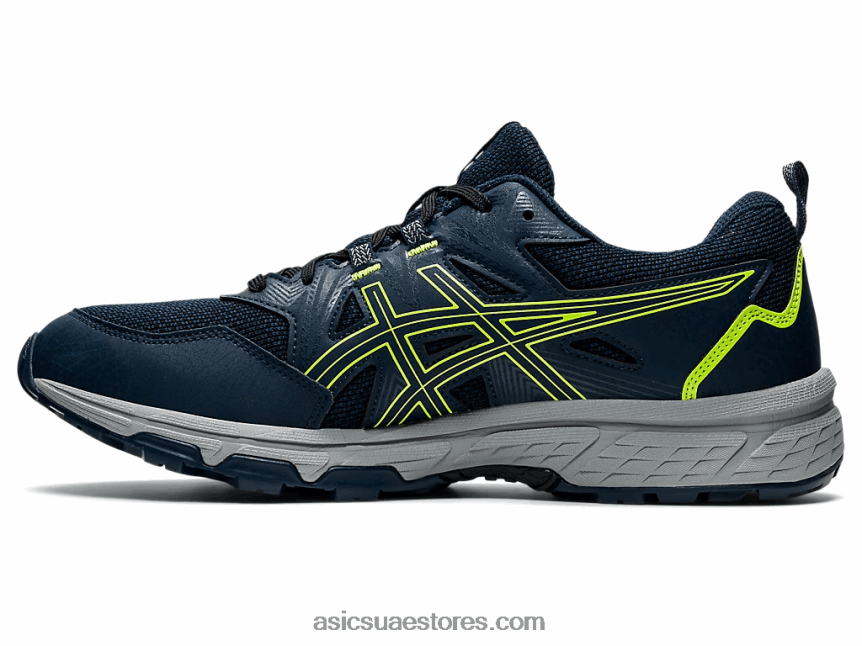 Asics الأزرق الفرنسي / الأخضر الخطر جل فينشر 8 2N24DJ1496