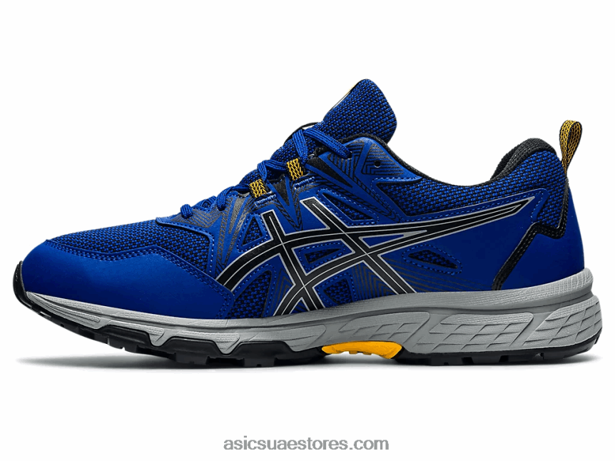 Asics موناكو أزرق / أسود جل فينشر 8 عريض للغاية 2N24DJ1591