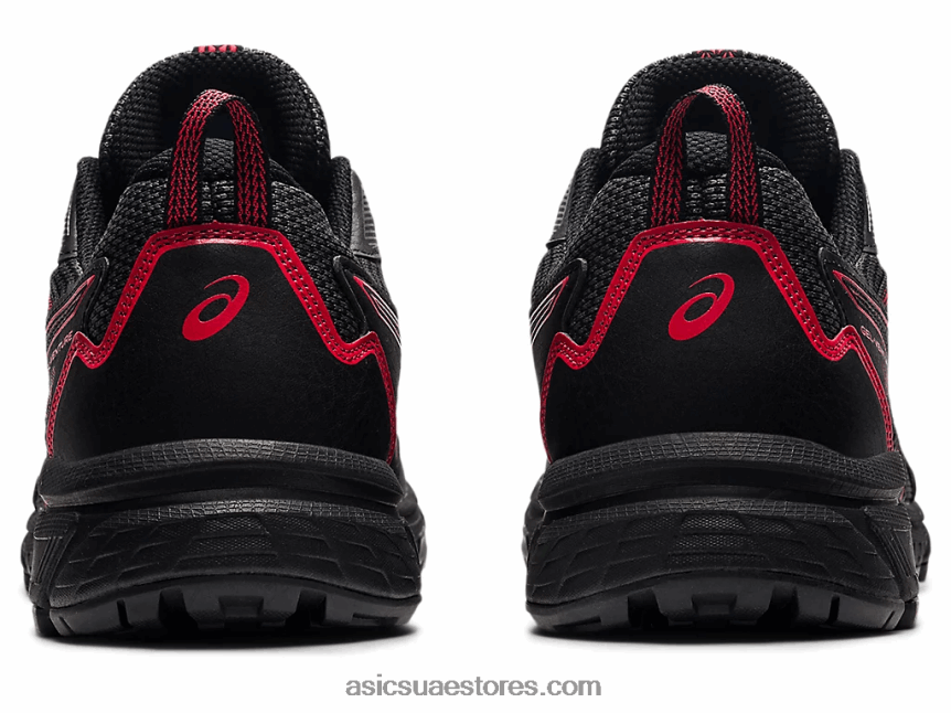 Asics أسود / أحمر كهربائي جل فينشر 8 2N24DJ1621