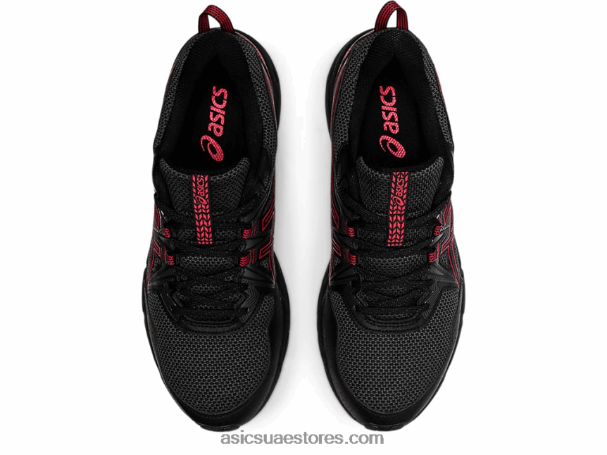 Asics أسود / أحمر كهربائي جل فينشر 8 2N24DJ1621