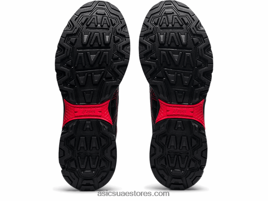 Asics أسود / أحمر كهربائي جل فينشر 8 2N24DJ1621