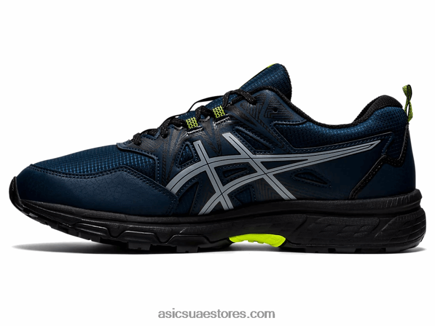 Asics أزرق فرنسي / أصفر أمان جل فينشر 8 مخرز 2N24DJ1628