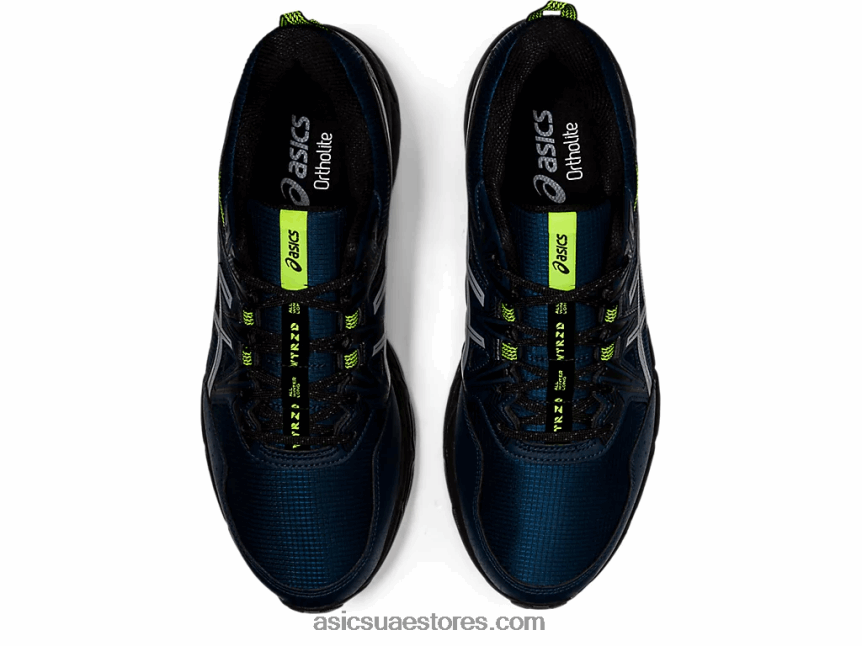 Asics أزرق فرنسي / أصفر أمان جل فينشر 8 مخرز 2N24DJ1628