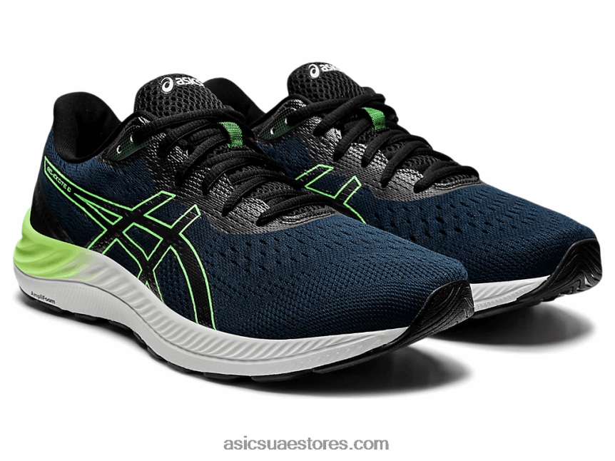Asics الأزرق الفرنسي / الجير الساطع جل اكسايت 8 2N24DJ1663