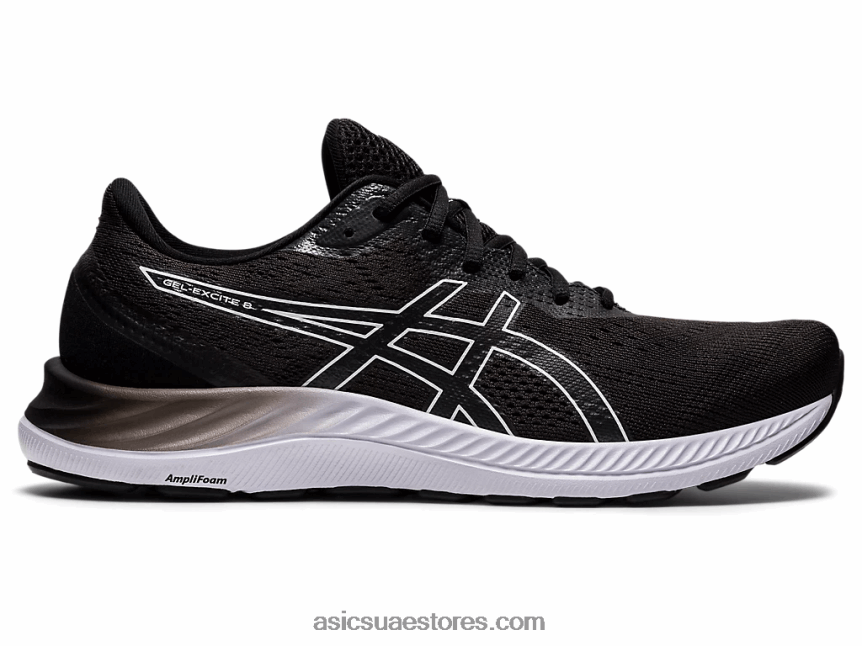 Asics أسود / أبيض جل اكسايت 8 2N24DJ1701
