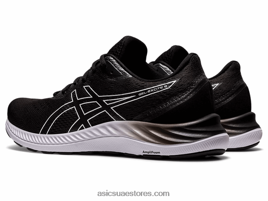Asics أسود / أبيض جل اكسايت 8 2N24DJ1701