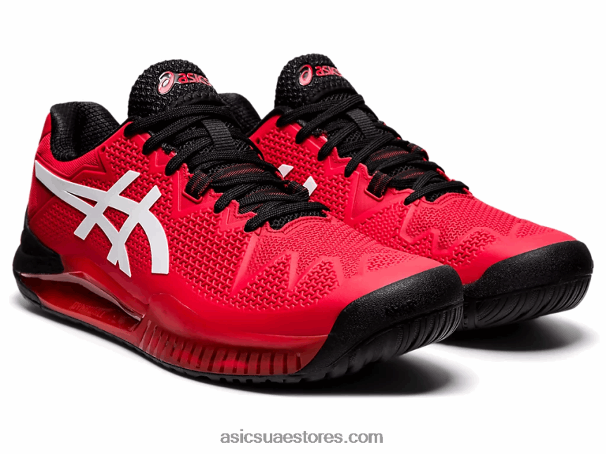 Asics أحمر كهربائي / أبيض هلام القرار 8 2N24DJ1747