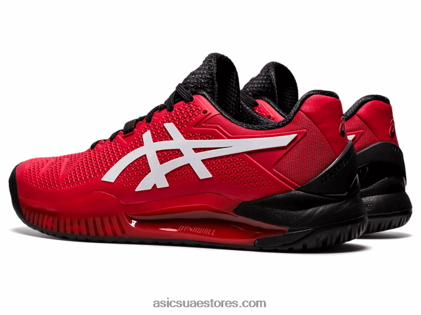 Asics أحمر كهربائي / أبيض هلام القرار 8 2N24DJ1747