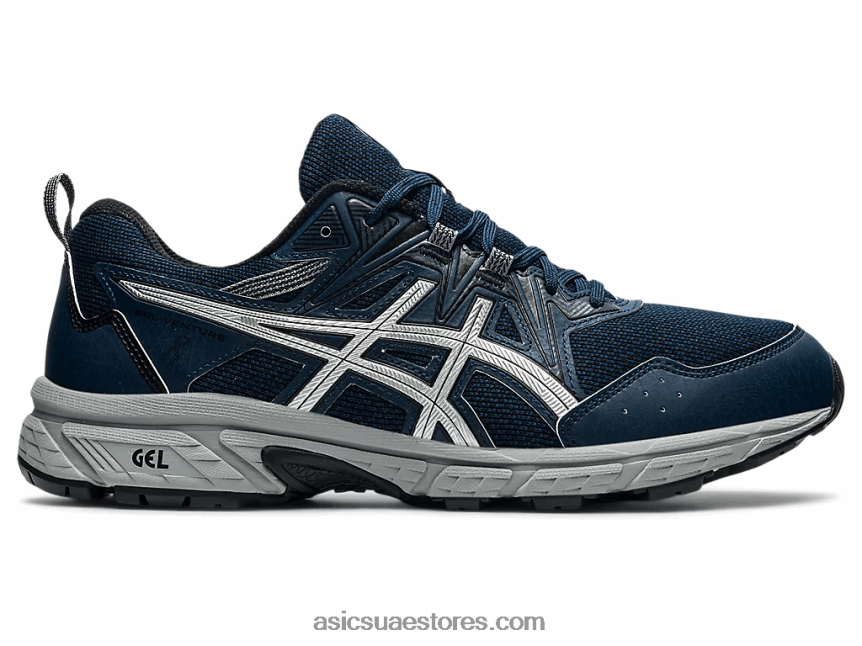Asics الأزرق الفرنسي / الفضة النقية جل فينشر 8 عريض للغاية 2N24DJ1804