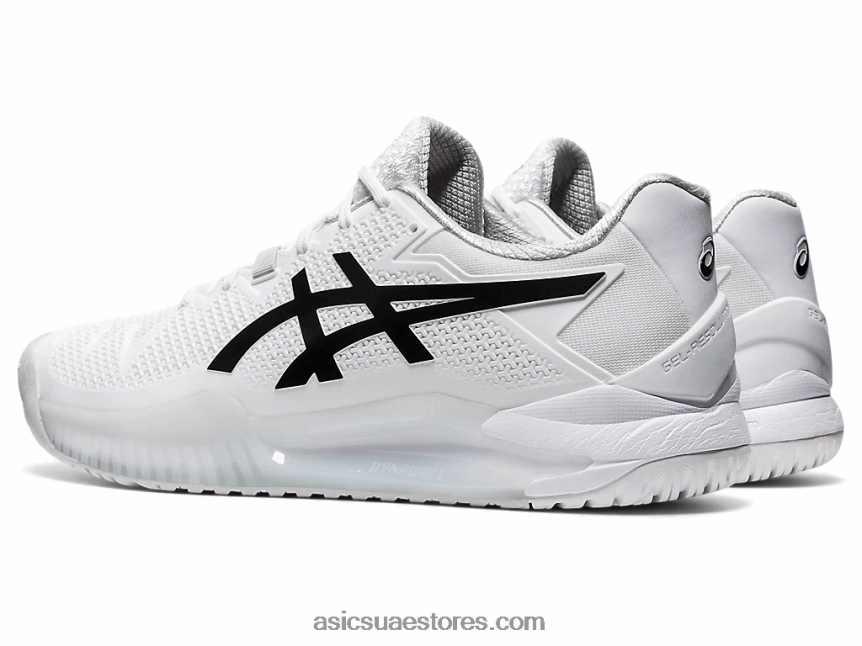 Asics أبيض أسود هلام القرار 8 2N24DJ1842