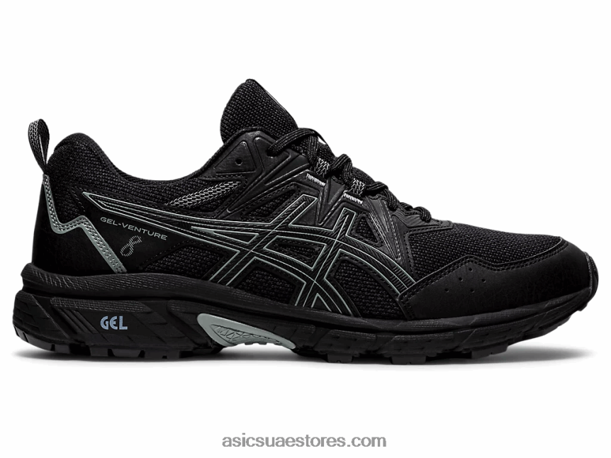 Asics أسود جل فينشر 8 عريض للغاية 2N24DJ1846
