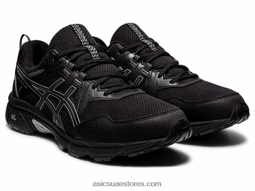 Asics أسود جل فينشر 8 عريض للغاية 2N24DJ1846