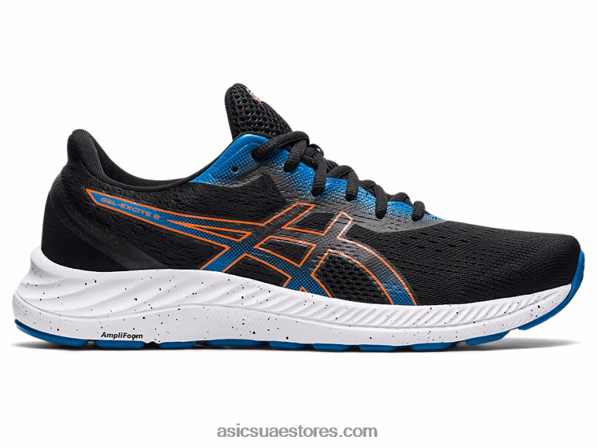Asics أسود / برتقالي القطيفة جل اكسايت 8 2N24DJ1938