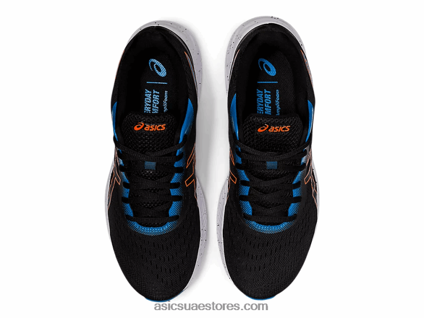 Asics أسود / برتقالي القطيفة جل اكسايت 8 2N24DJ1938