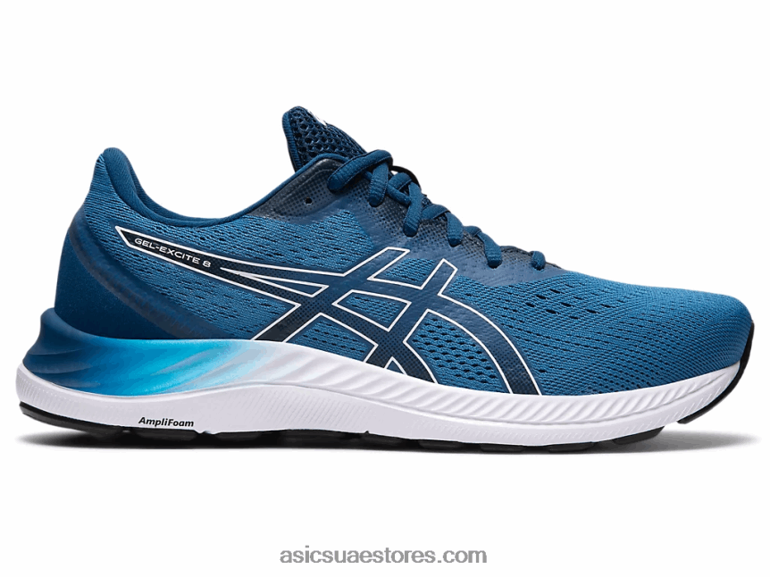 Asics تولد من جديد أزرق / أبيض جل اكسايت 8 2N24DJ1941