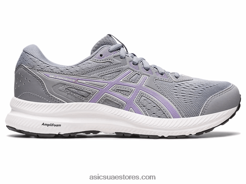 Asics صخرة صخرية / بنفسجية رقمية جل يحتوي على 8 عريض 2N24DJ2444