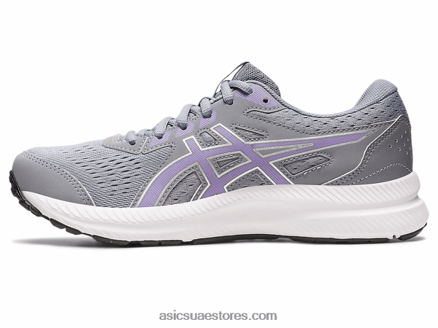 Asics صخرة صخرية / بنفسجية رقمية جل يحتوي على 8 عريض 2N24DJ2444