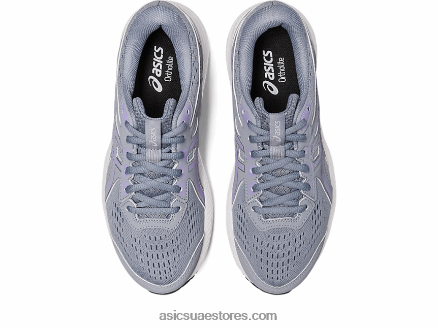 Asics صخرة صخرية / بنفسجية رقمية جل يحتوي على 8 عريض 2N24DJ2444