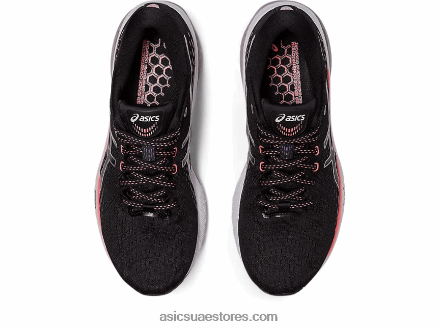 Asics أسود / فضي نقي متابعة هلام 8 واسعة 2N24DJ2445