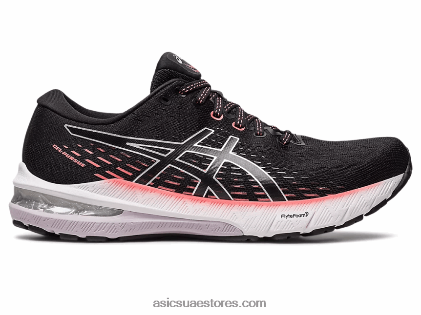 Asics أسود / فضي نقي جل متابعة 8 2N24DJ2477