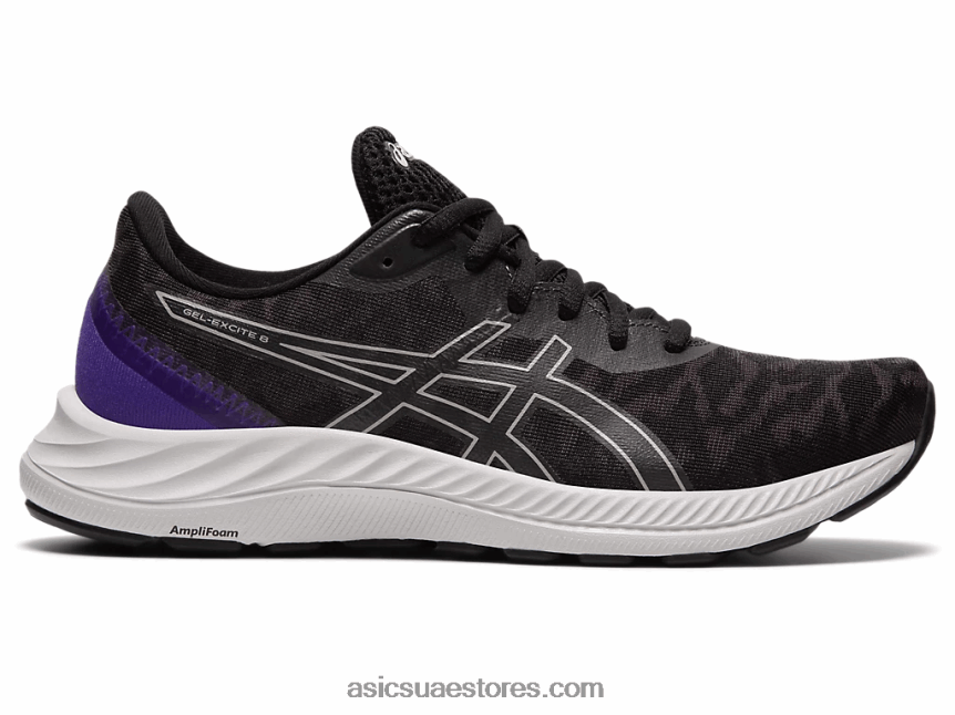 Asics أسود / رمادي المحار جل اكسايت 8 2N24DJ2674