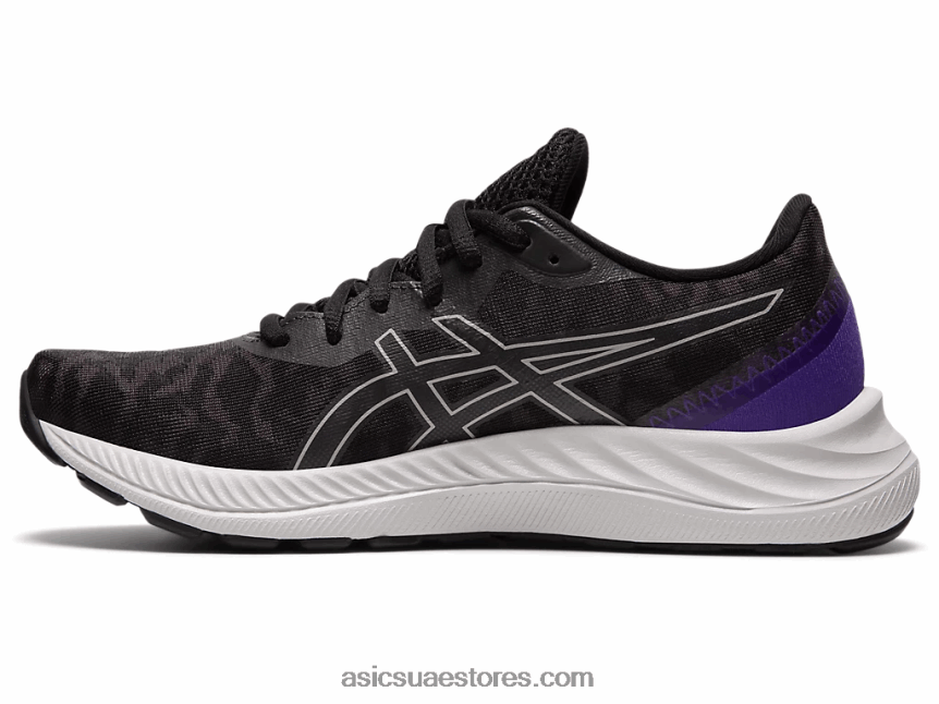 Asics أسود / رمادي المحار جل اكسايت 8 2N24DJ2674