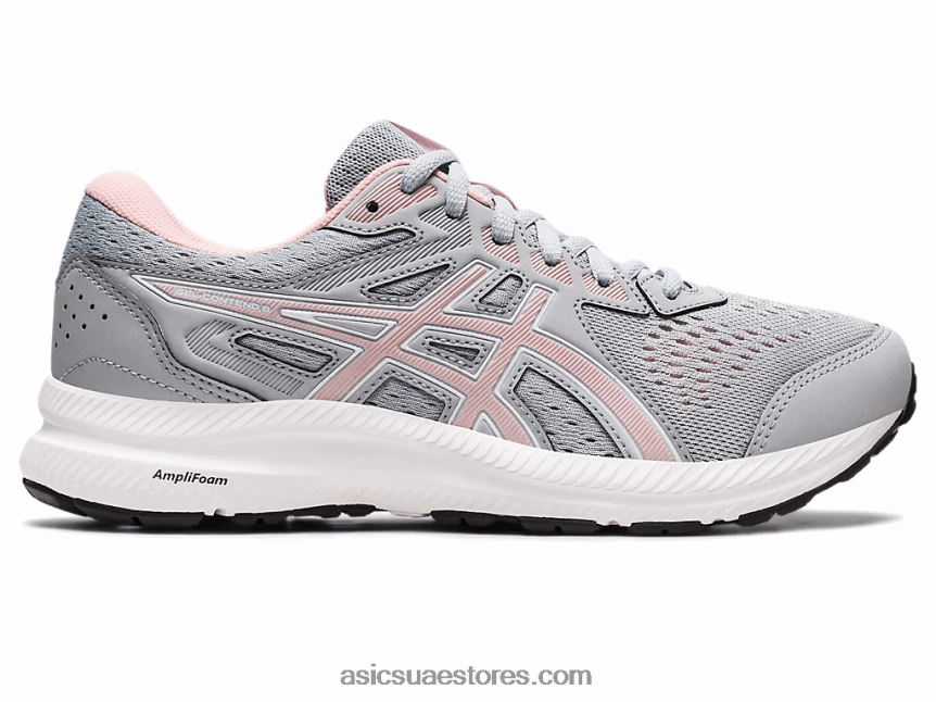 Asics بييمونتي رمادي / روز متجمد جل يحتوي على 8 عريض 2N24DJ2687