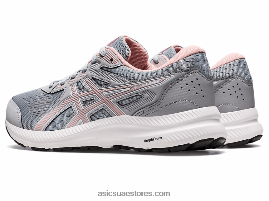 Asics بييمونتي رمادي / روز متجمد جل يحتوي على 8 عريض 2N24DJ2687