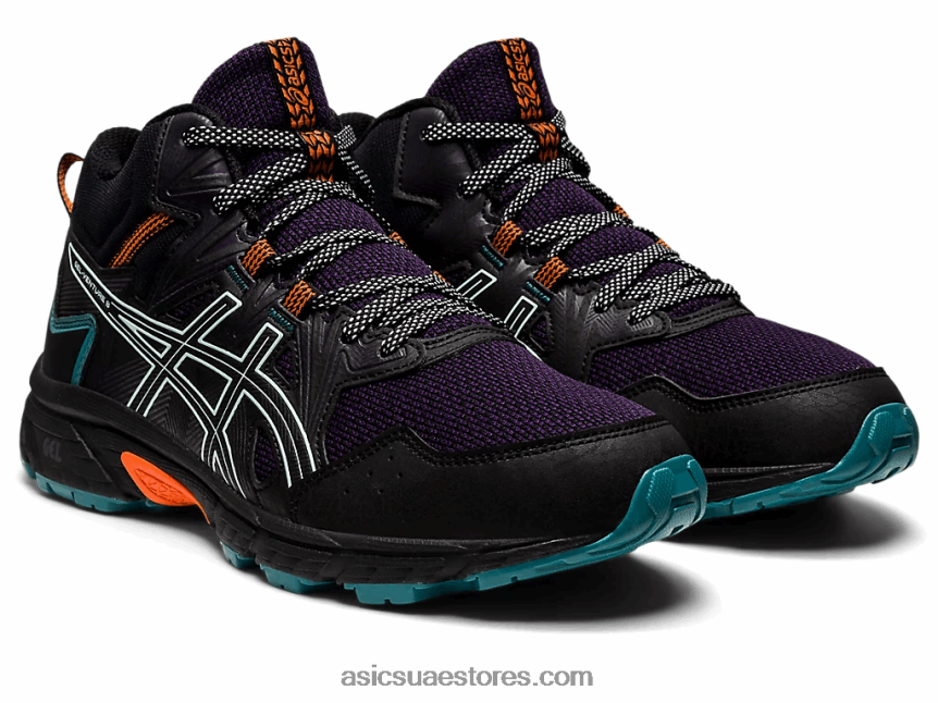Asics أسود / سماء ناعمة جل فينشر 8 متر 2N24DJ2898