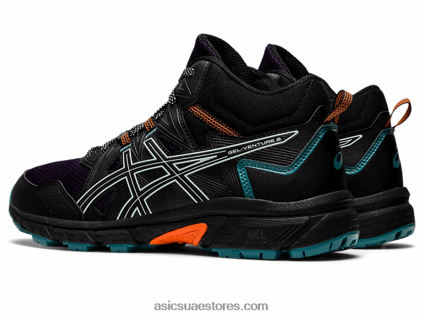 Asics أسود / سماء ناعمة جل فينشر 8 متر 2N24DJ2898