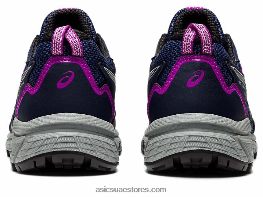 Asics منتصف الليل / الفضة النقية جل فينشر 8 عريض 2N24DJ2945