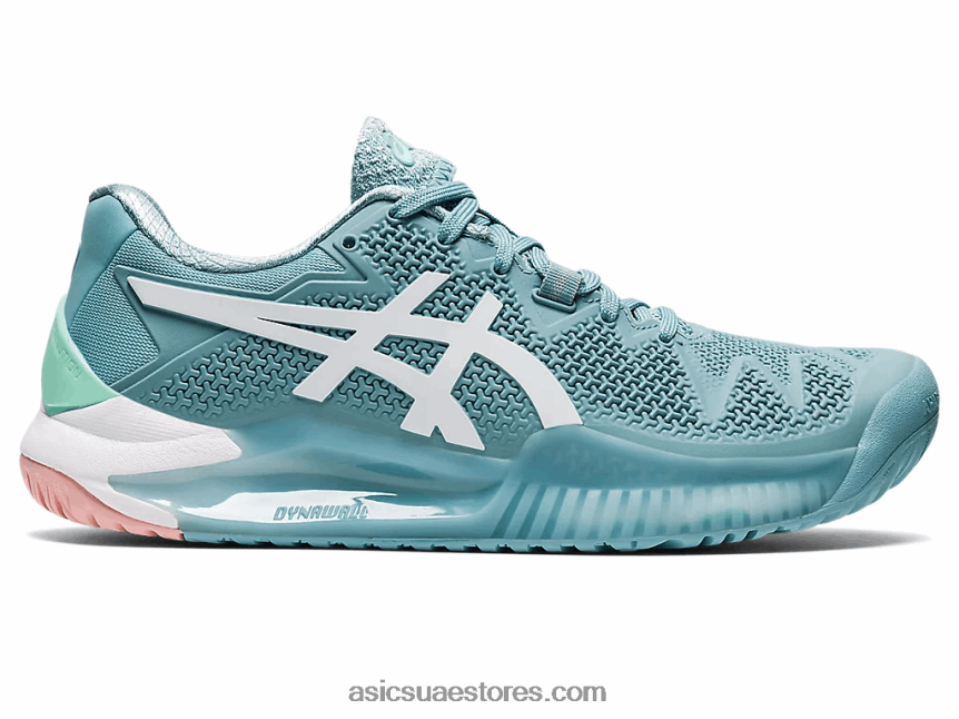 Asics دخان أزرق / أبيض هلام القرار 8 2N24DJ2957