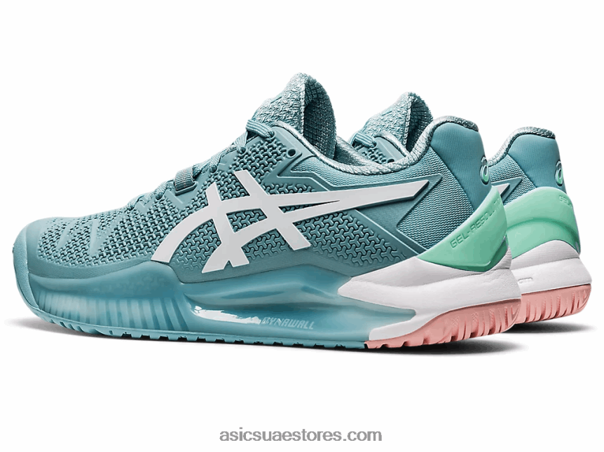 Asics دخان أزرق / أبيض هلام القرار 8 2N24DJ2957