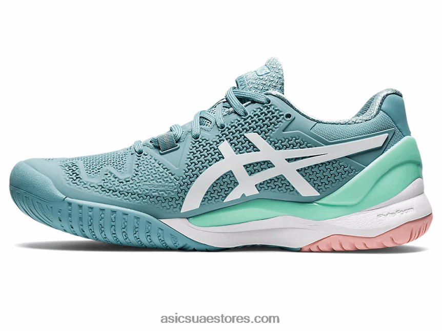 Asics دخان أزرق / أبيض هلام القرار 8 2N24DJ2957