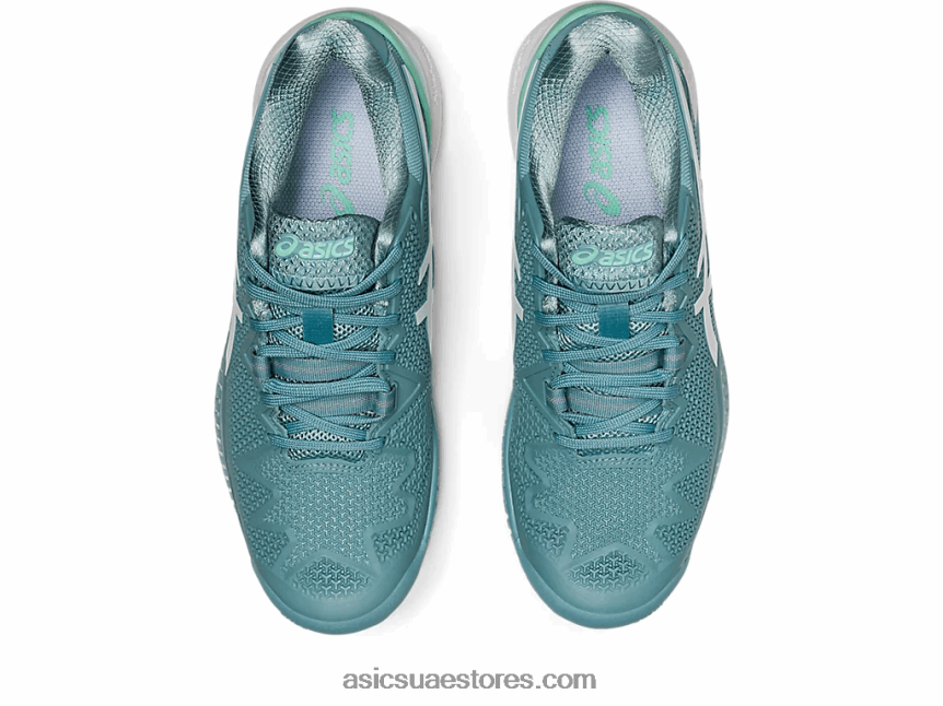 Asics دخان أزرق / أبيض هلام القرار 8 2N24DJ2957