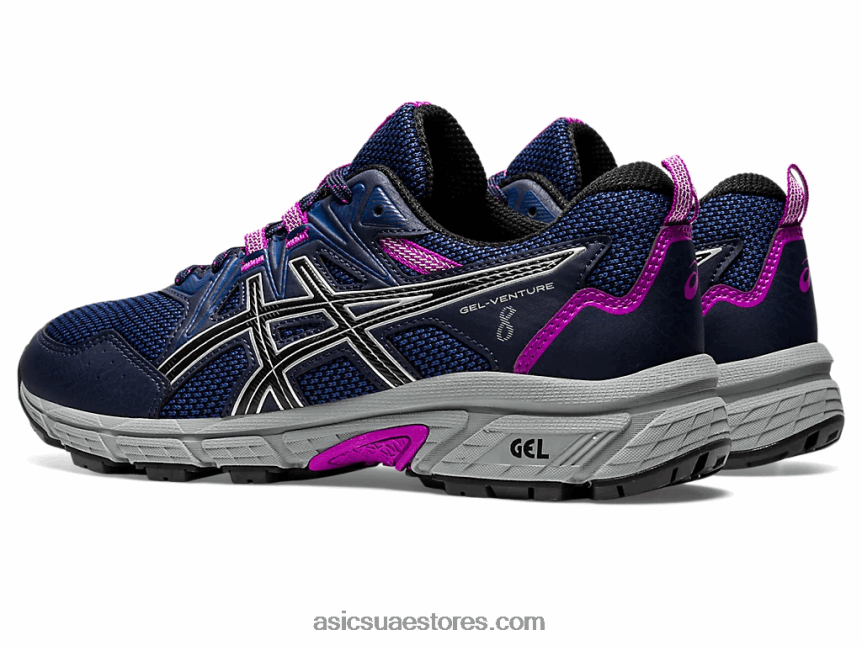 Asics منتصف الليل / الفضة النقية جل فينشر 8 2N24DJ2981