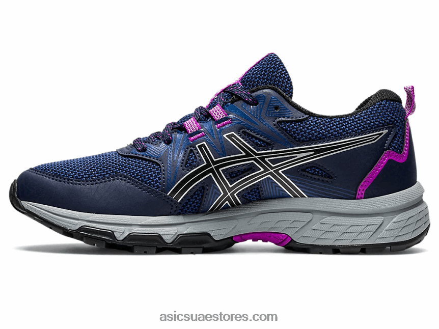 Asics منتصف الليل / الفضة النقية جل فينشر 8 2N24DJ2981