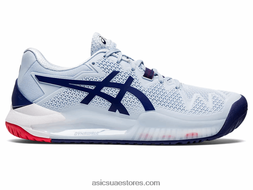 Asics السماء الناعمة / الغوص الأزرق دقة هلام 8 واسعة 2N24DJ3107