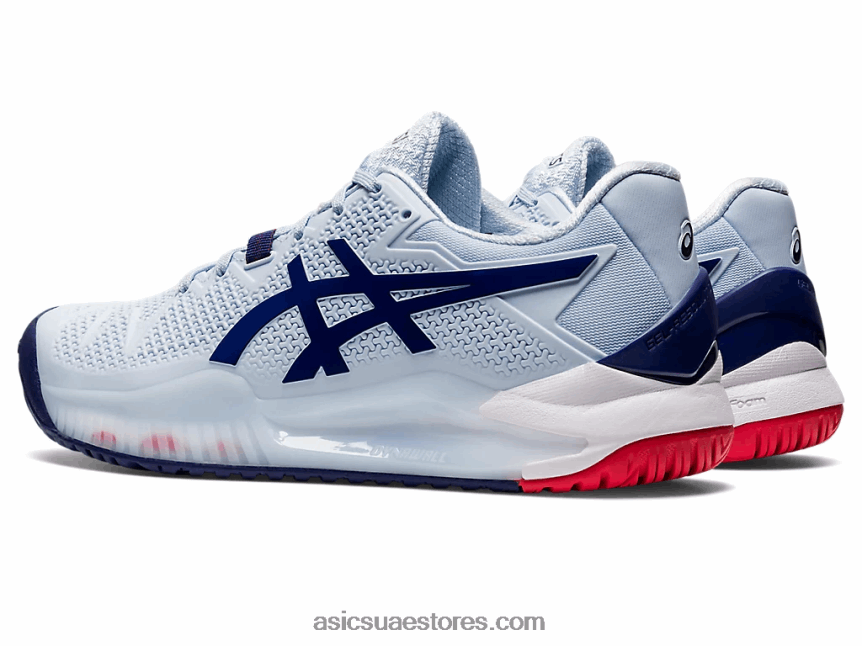 Asics السماء الناعمة / الغوص الأزرق دقة هلام 8 واسعة 2N24DJ3107