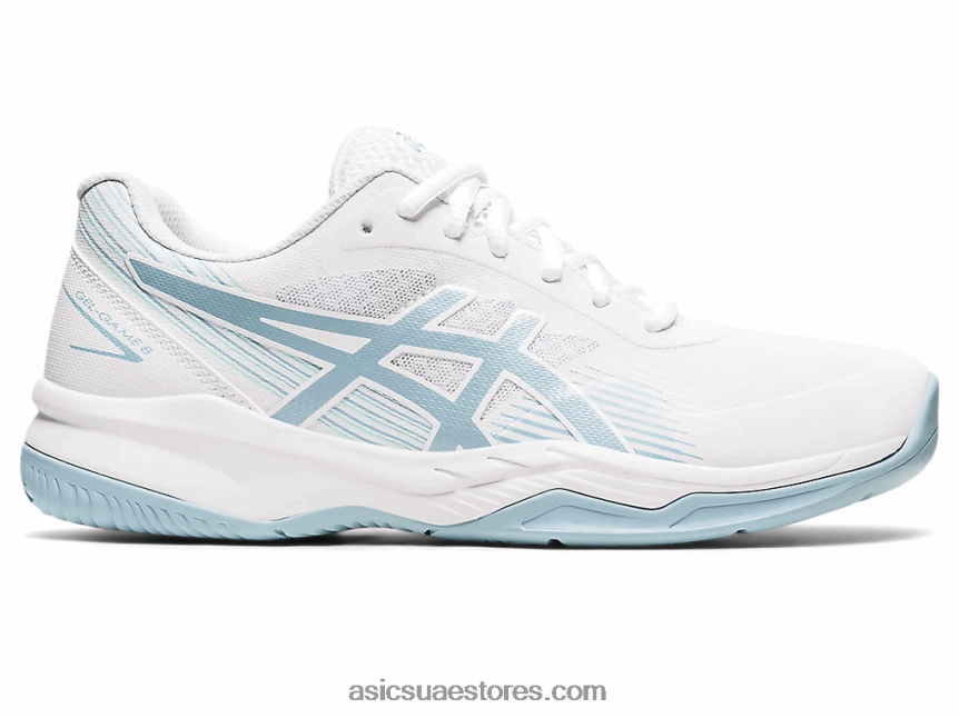 Asics أبيض / دخان أزرق لعبة جل 8 2N24DJ3192