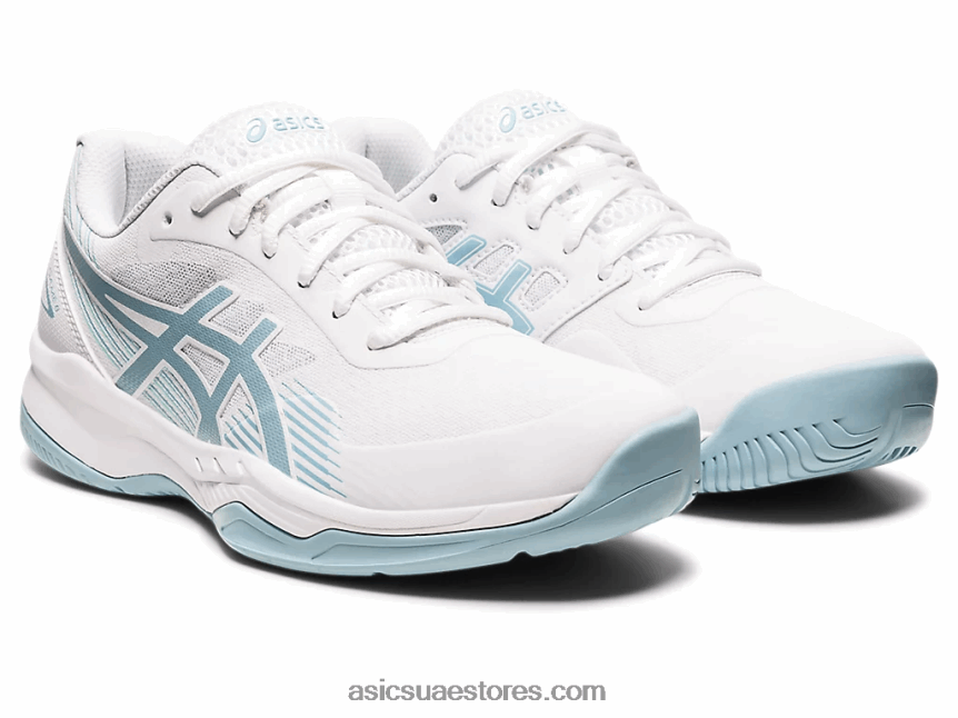 Asics أبيض / دخان أزرق لعبة جل 8 2N24DJ3192