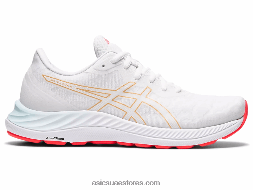 Asics أبيض / شمبانيا جل اكسايت 8 2N24DJ3195