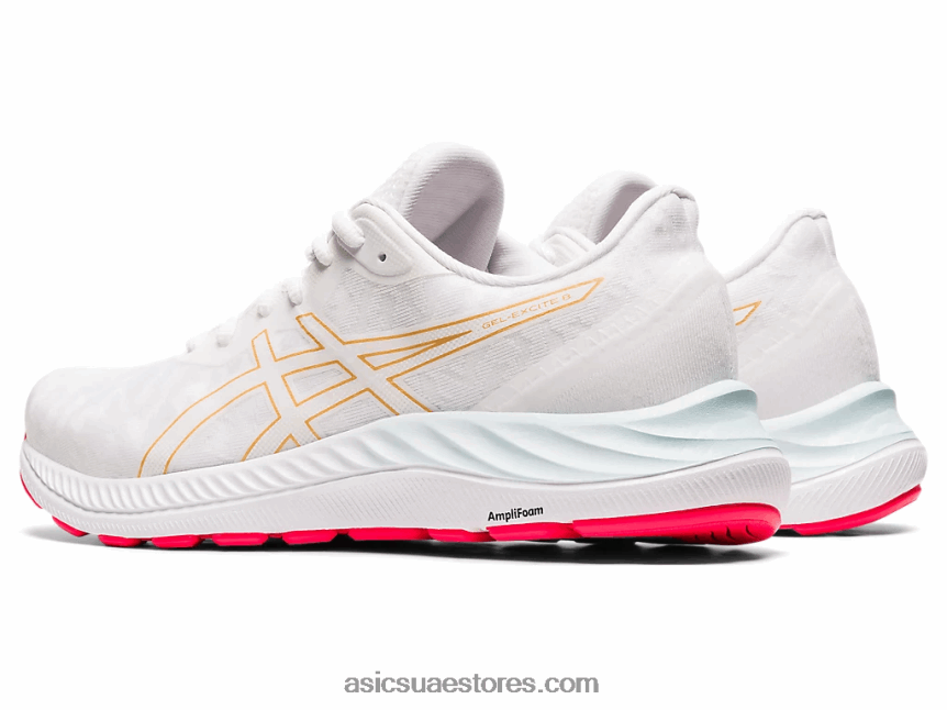 Asics أبيض / شمبانيا جل اكسايت 8 2N24DJ3195