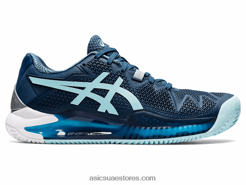 Asics نيلي فاتح / أزرق شفاف هلام القرار 8 الطين 2N24DJ3259