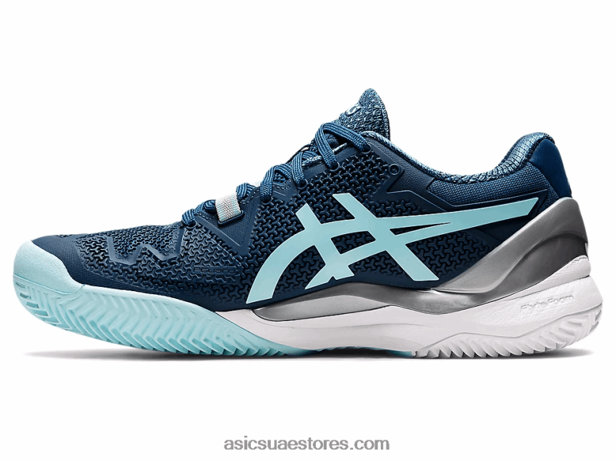 Asics نيلي فاتح / أزرق شفاف هلام القرار 8 الطين 2N24DJ3259